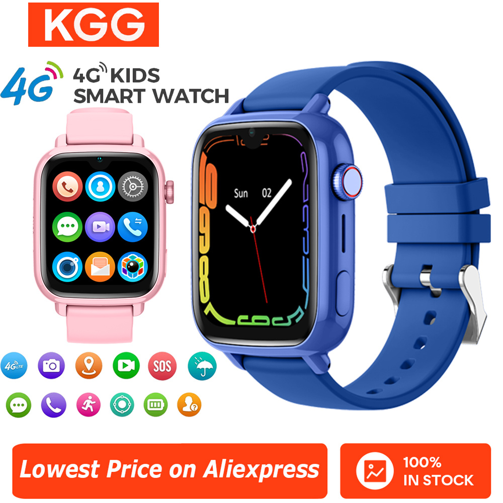 Fall Detection Watch - Reloj inteligente 4G para niños, reloj