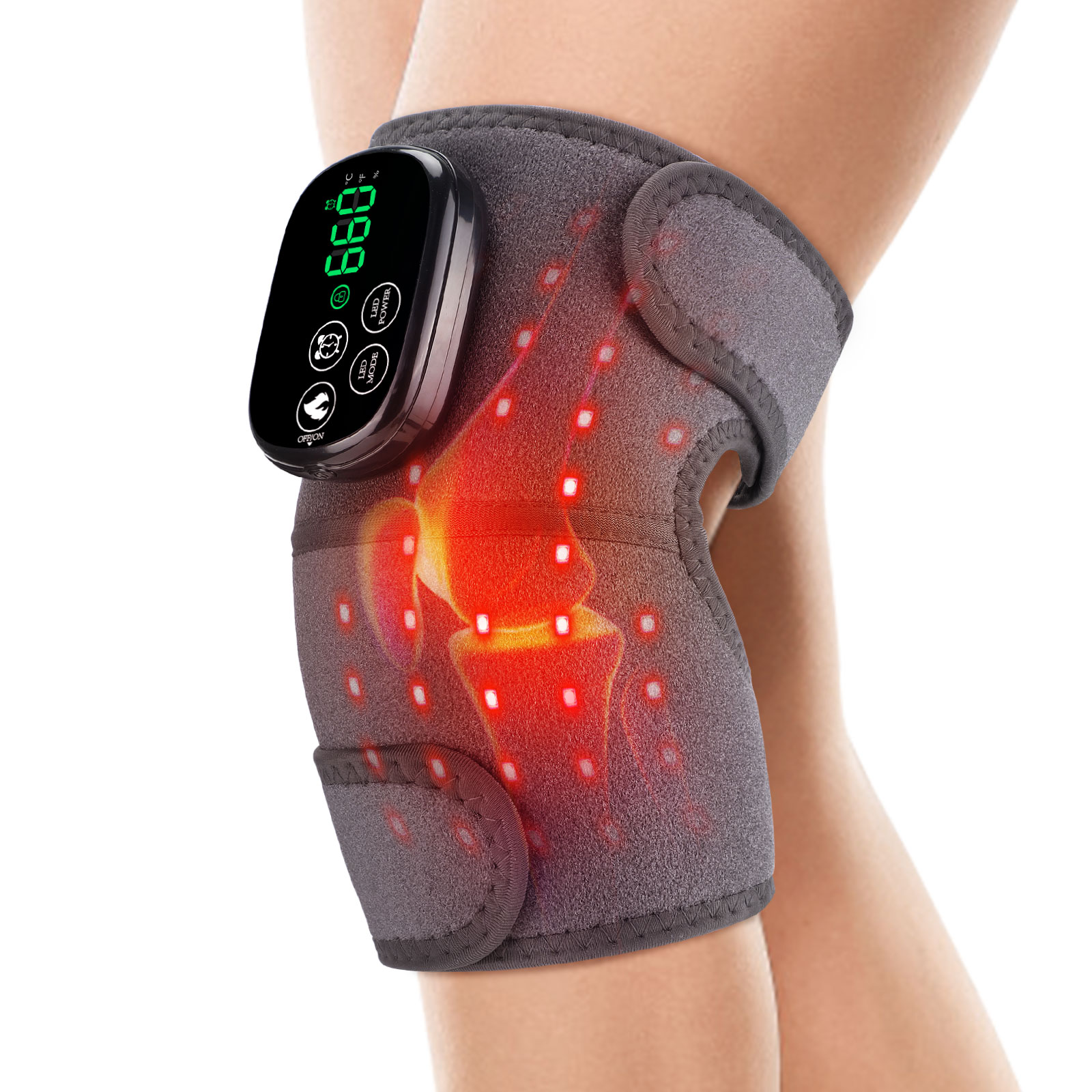 Smart Knee Wrap - Rodillera con Luz Roja Inalámbrica -