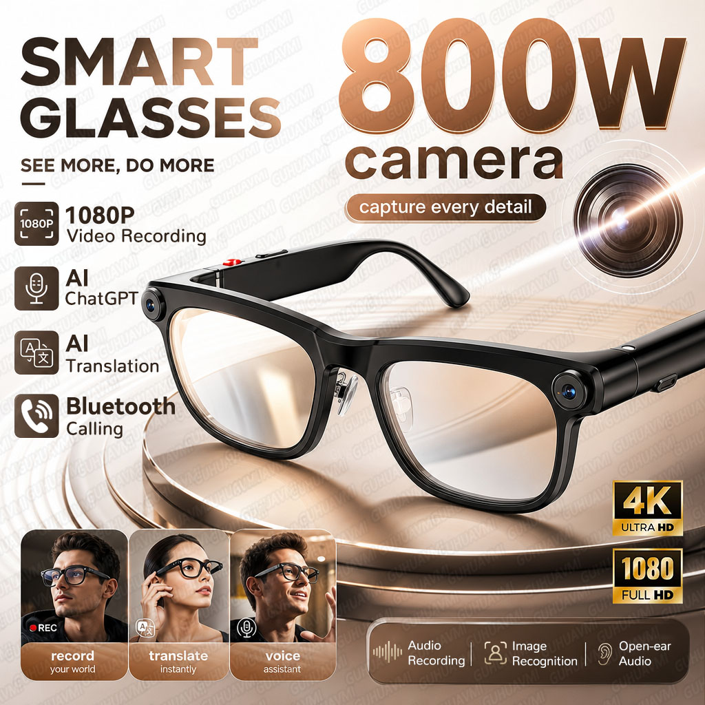 Smart Glasses Lens - Nuevas Gafas Inteligentes con IA, Cámara