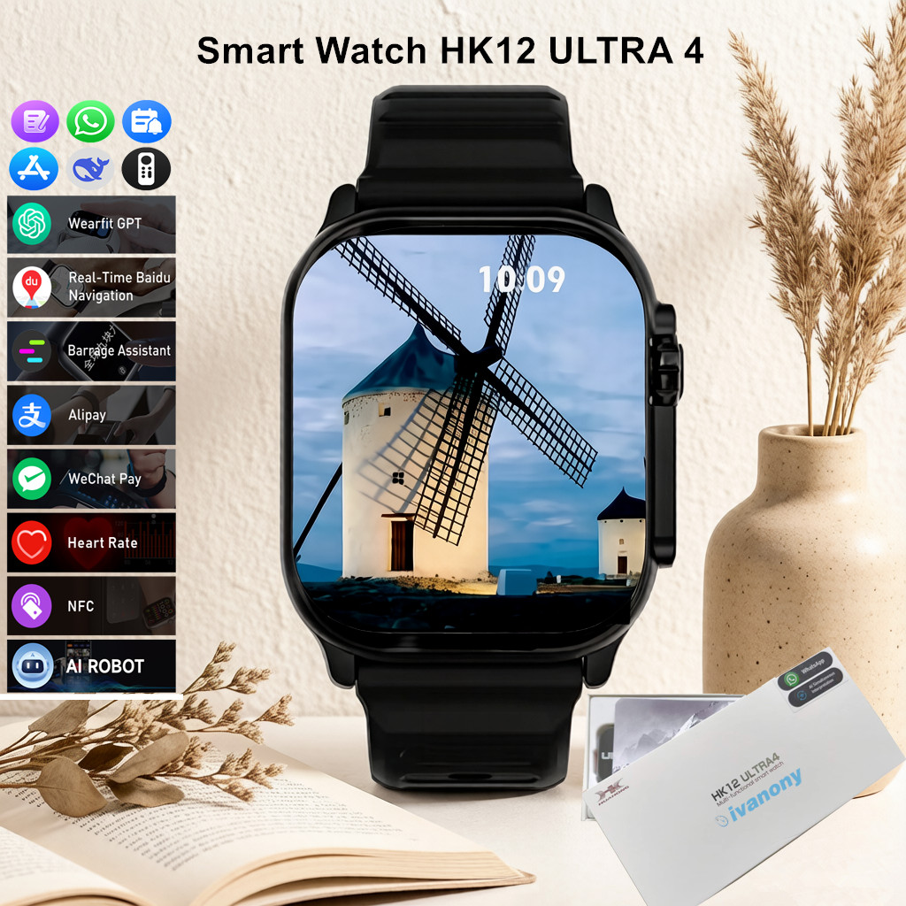 Reloj Inteligente HK12 Ultra 4 - Fall Detection Watch reseña y precio